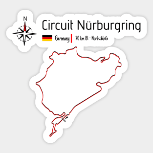 Circuit Nördschleife - Circuit Nürburgring Germany Sticker